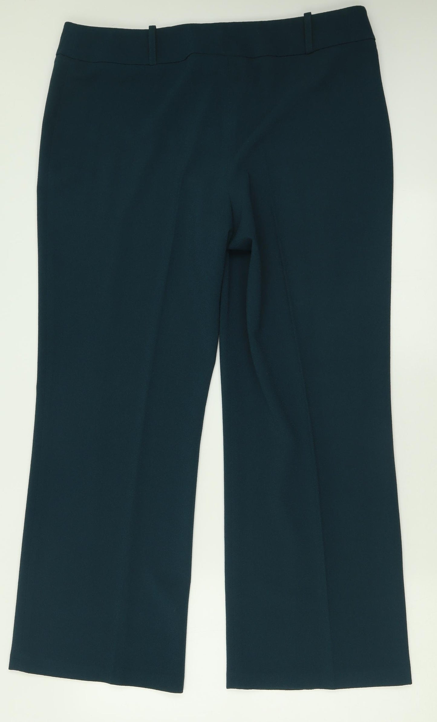Vogue Womens Green  Polyester Trousers  Size 16 L30 in Regular Button