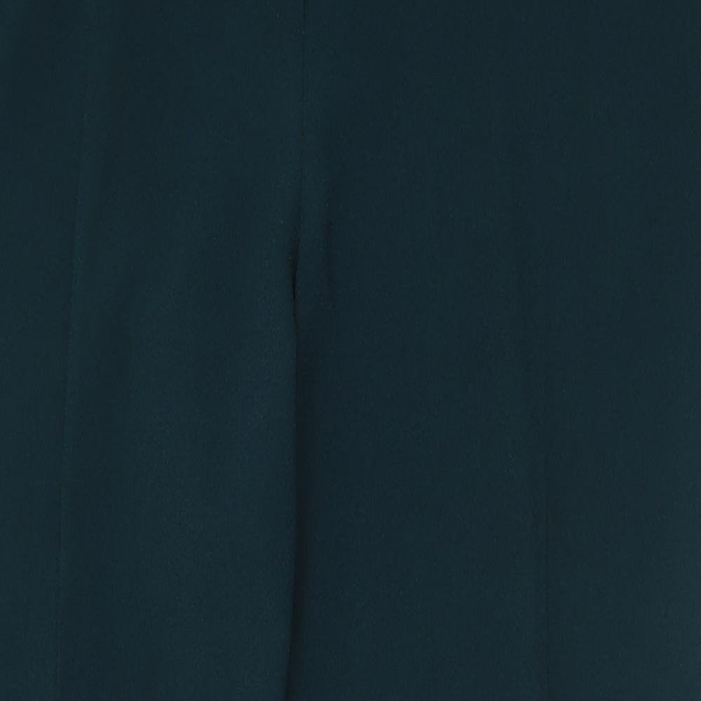 Vogue Womens Green  Polyester Trousers  Size 16 L30 in Regular Button