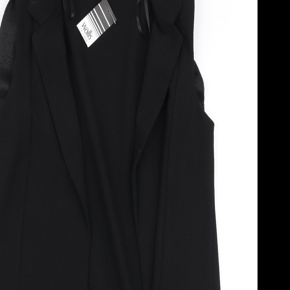 Wallis Womens Black   Gilet Jacket Size S