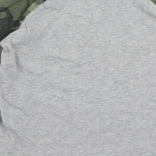 NEXT Girls Multicoloured Camouflage Cotton Jersey T-Shirt Size 3 Years Round Neck Pullover
