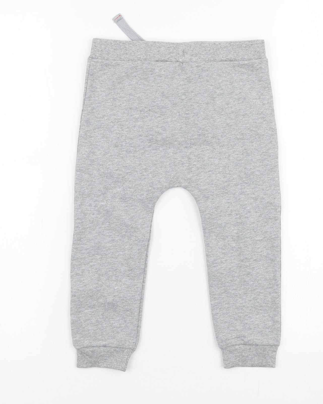 Fred & Flo Baby Grey  Cotton Jogger Trousers Size 18-24 Months  Drawstring