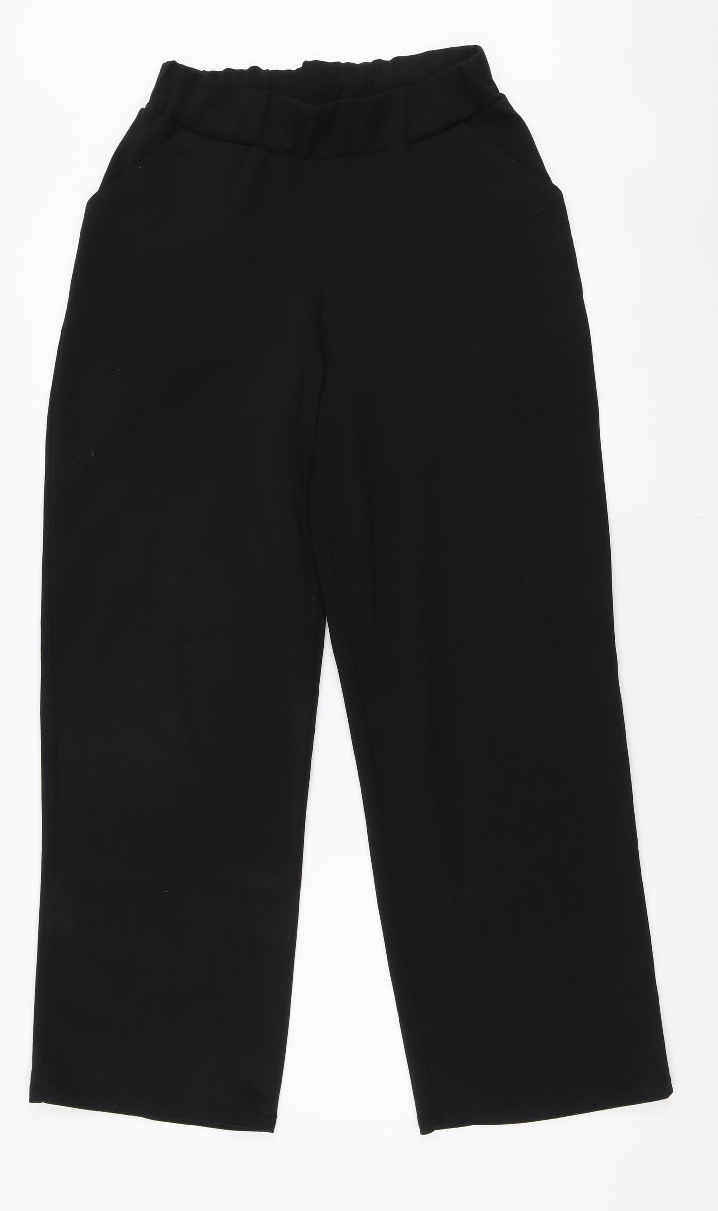 Peacocks Womens Black  Polyester Dress Pants Trousers Size 12 L28 in Regular