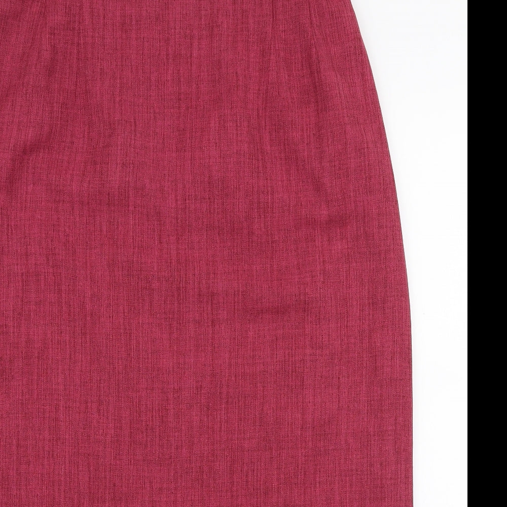 Eastex Womens Pink  Polyester A-Line Skirt Size 16   Zip