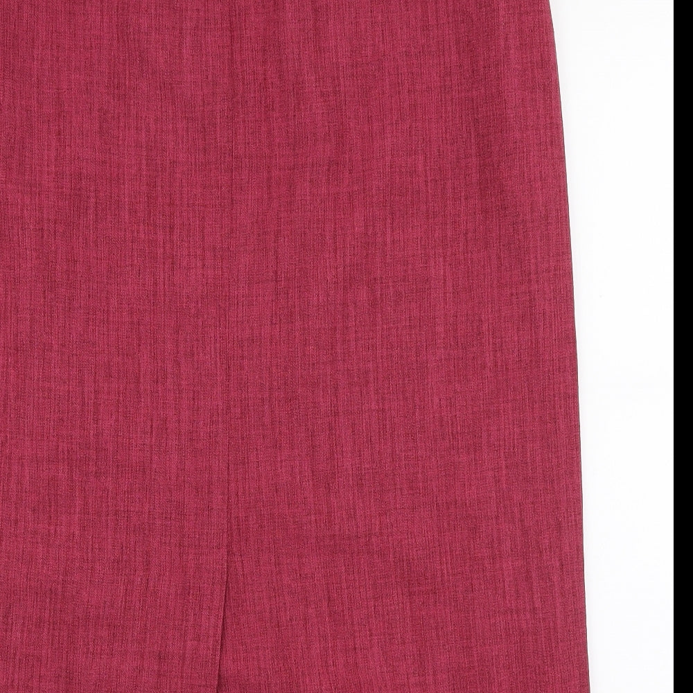 Eastex Womens Pink  Polyester A-Line Skirt Size 16   Zip
