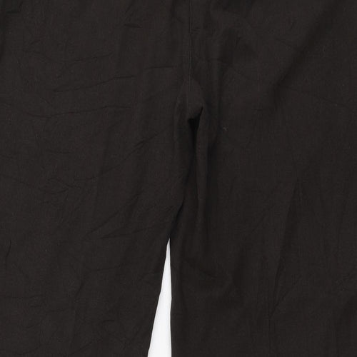 Per Una Womens Brown  Polyester Trousers  Size 14 L26 in Regular Zip