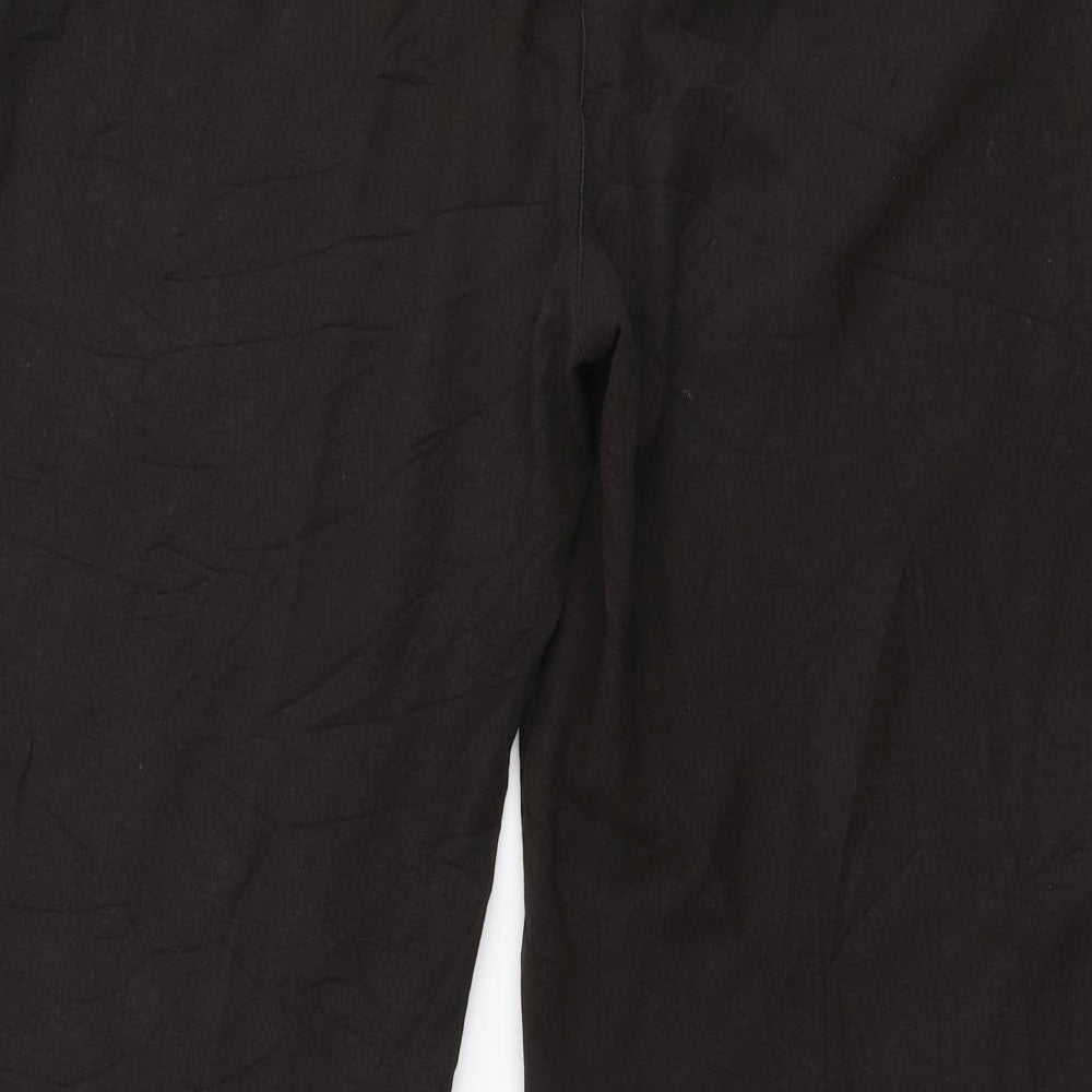 Per Una Womens Brown  Polyester Trousers  Size 14 L26 in Regular Zip