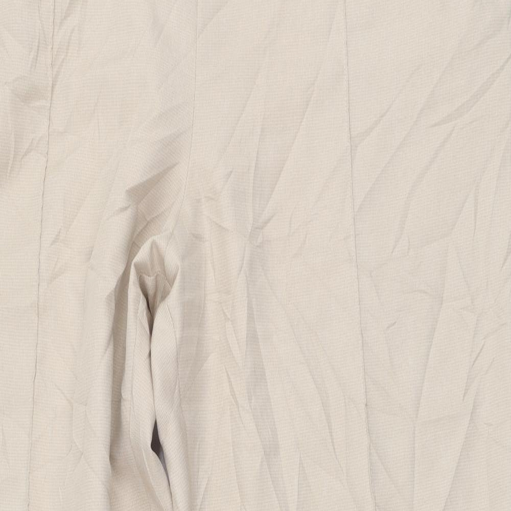 Marks and Spencer Womens Beige  Polyester Trousers  Size 18 L28 in Regular