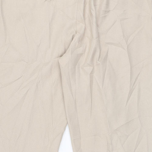 Marks and Spencer Womens Beige  Polyester Trousers  Size 18 L28 in Regular