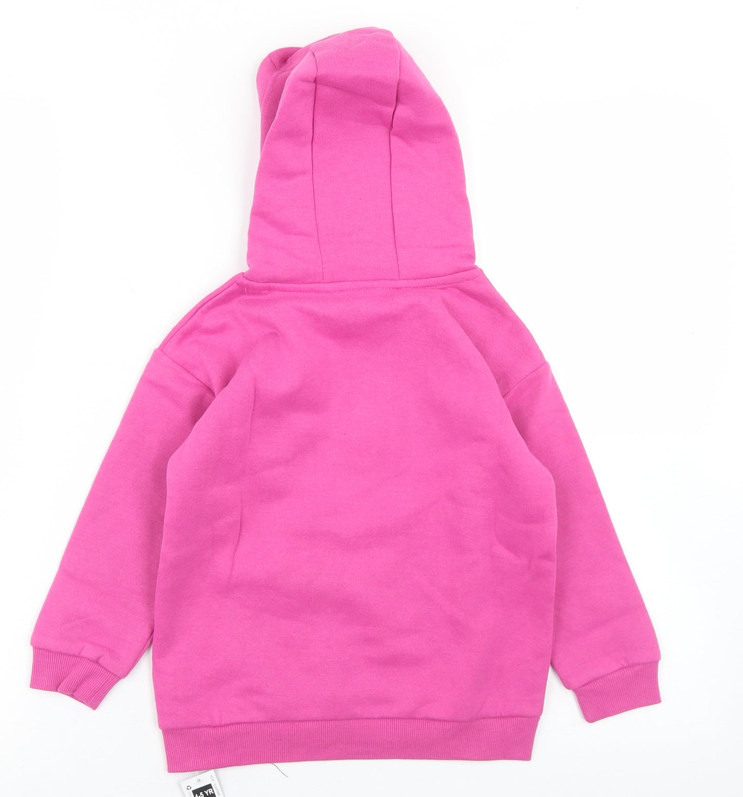 Dunnes Stores Girls Pink  Polyester Pullover Hoodie Size 4-5 Years   - California
