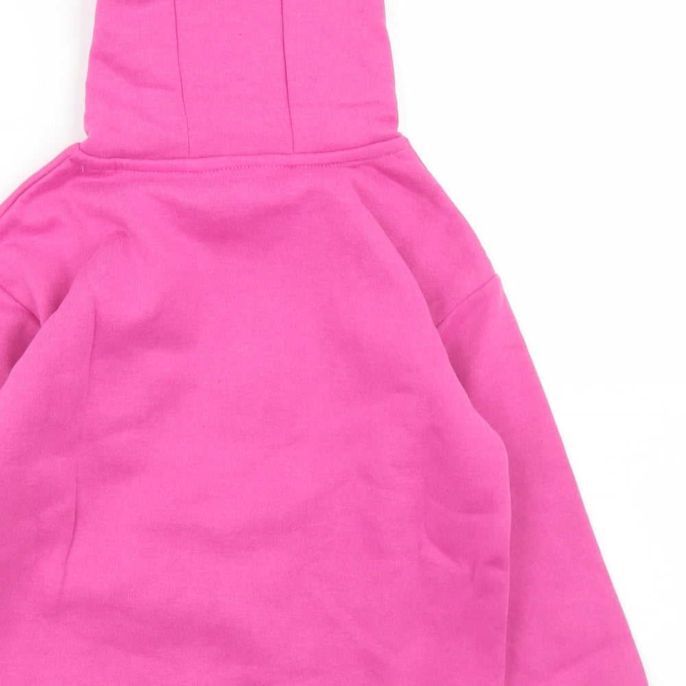 Dunnes Stores Girls Pink  Polyester Pullover Hoodie Size 4-5 Years   - California