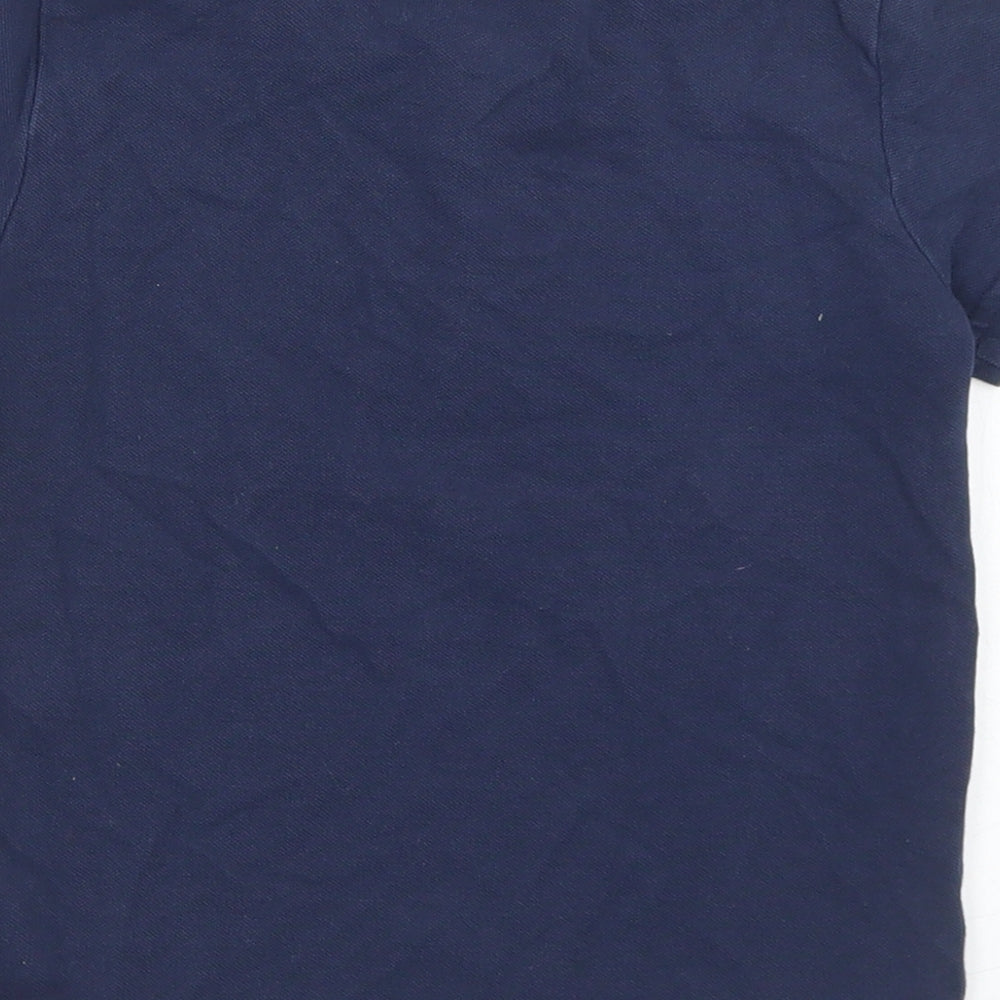 F&F Boys Blue  Cotton Basic Polo Size 4-5 Years Collared Button