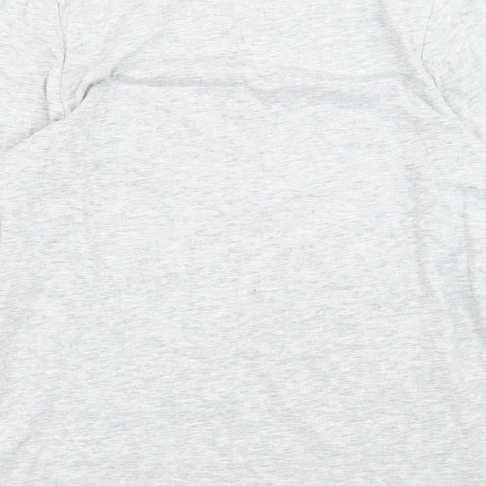 Gap Girls Grey  Cotton Basic T-Shirt Size 10-11 Years Crew Neck  - Italy