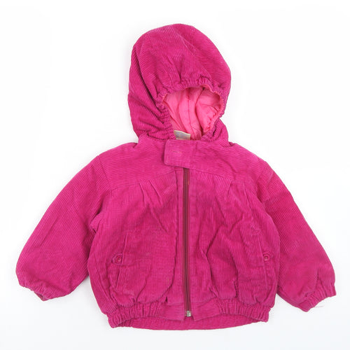 Debretta Girls Pink   Jacket  Size 2 Years  Zip