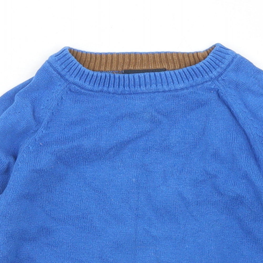 NEXT Boys Blue  Cotton Pullover Jumper Size 9-12 Months