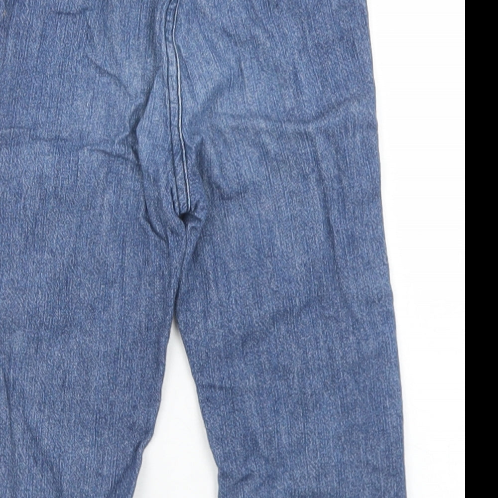George Boys Blue  Cotton Capri Jeans Size 9-12 Months   - Tigger