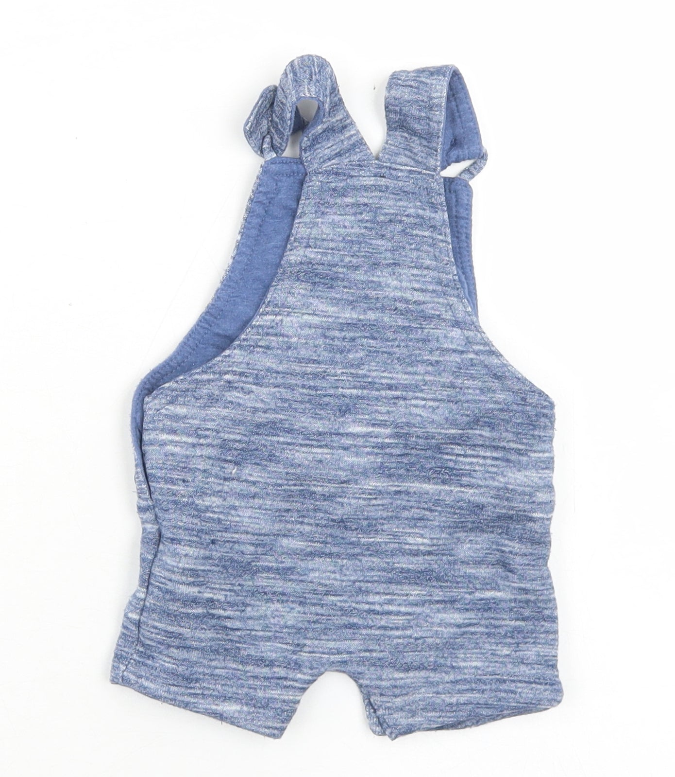 F&F Boys Blue  Cotton Dungaree One-Piece Size 0-3 Months  Snap - Lion