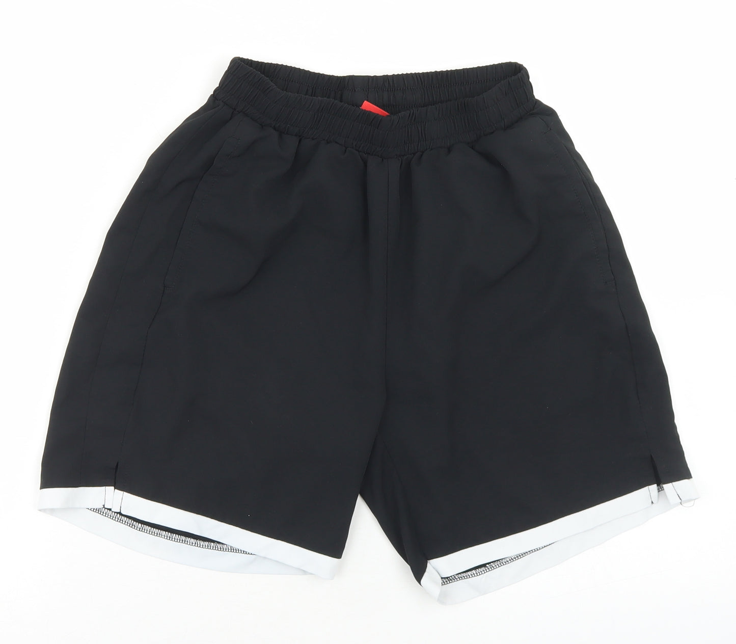 Slazenger Boys Black  Polyester Sweat Shorts Size 13 Years  Regular