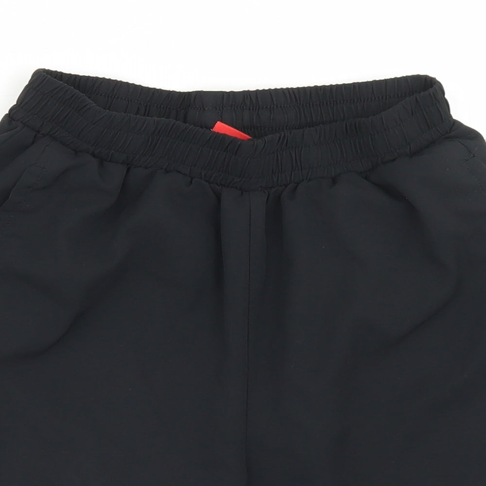 Slazenger Boys Black  Polyester Sweat Shorts Size 13 Years  Regular