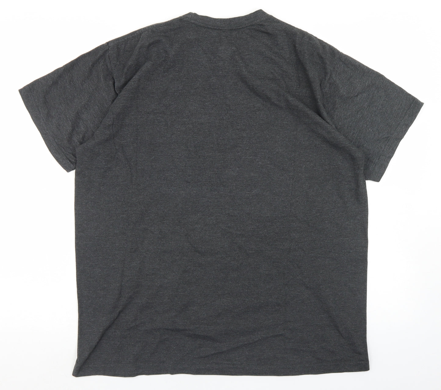 Sports Crate Mens Grey  Cotton  T-Shirt Size L Crew Neck  - New York Knicks