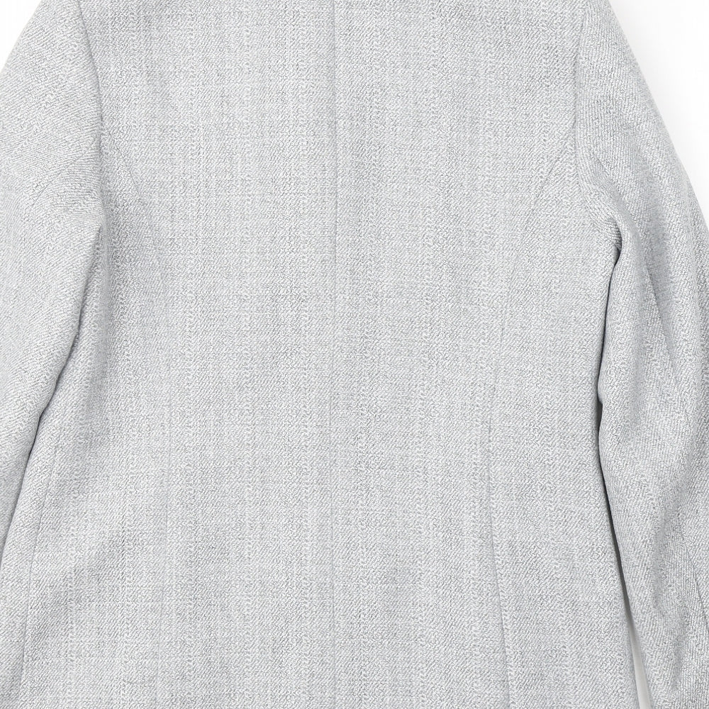 Oscar B. Womens Grey  Polyester Jacket Suit Jacket Size 12