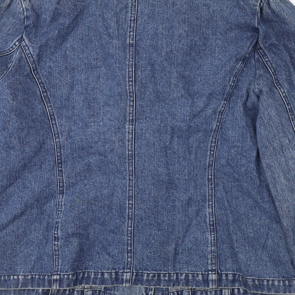 NEXT Womens Blue   Jacket  Size 14  Button
