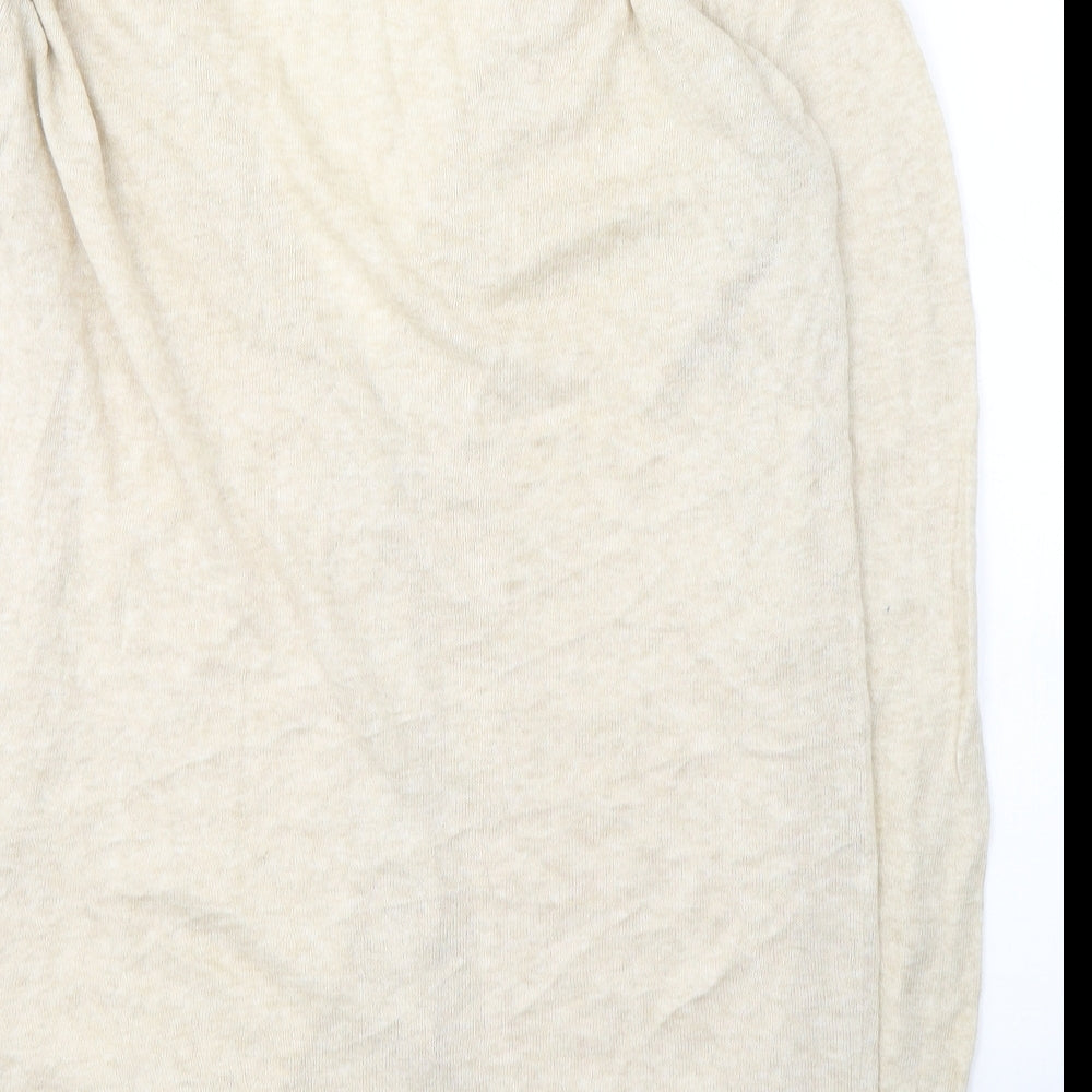 COLLECTION  Womens Beige V-Neck  Cotton Cardigan Jumper Size 16