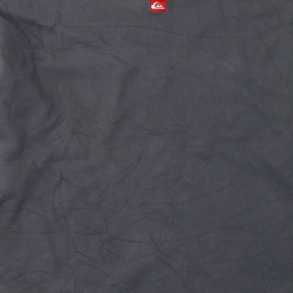 Quicksilver Mens Grey  Cotton Pullover Sweatshirt Size L