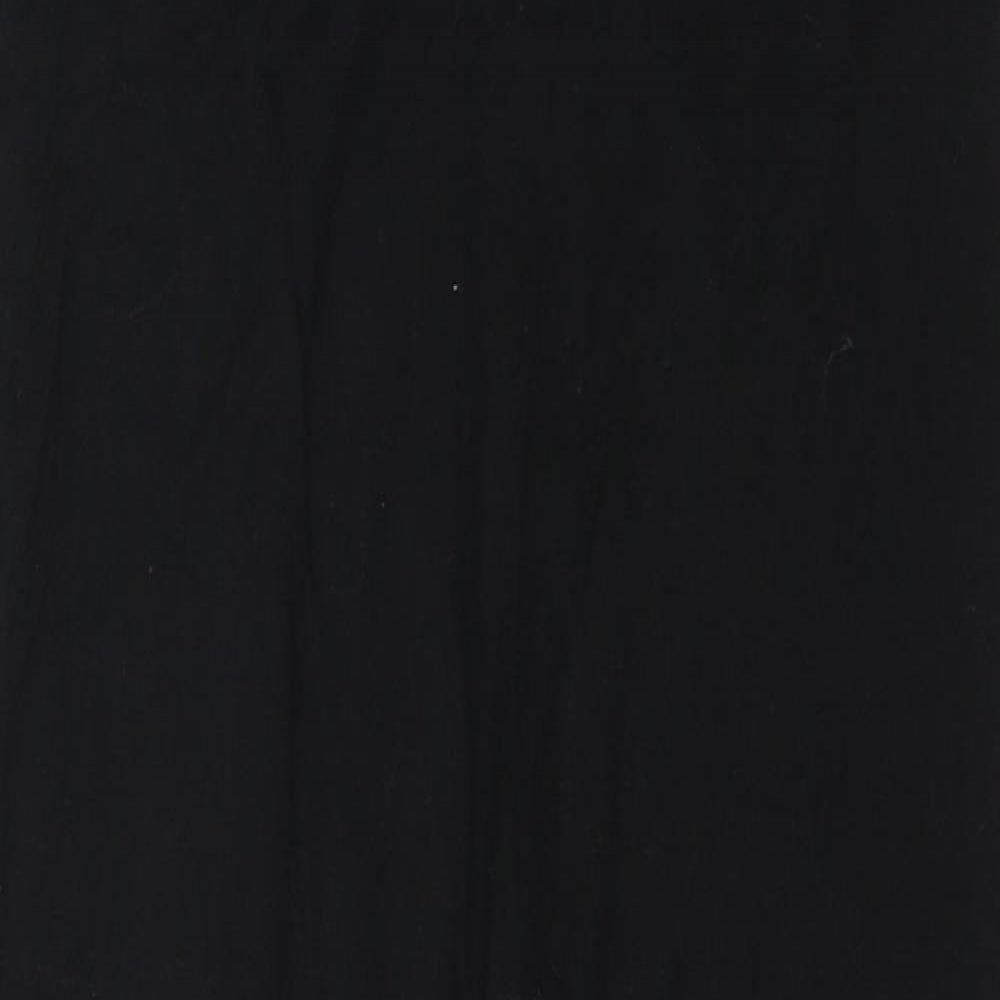 Topshop Womens Black  Viscose Straight & Pencil Skirt Size 8