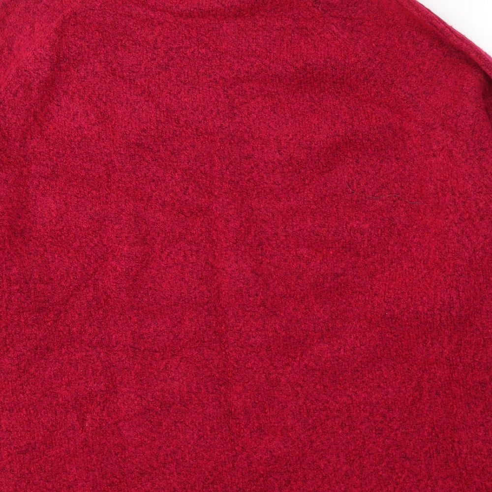 Marks and Spencer Womens Pink Round Neck  Acrylic Pullover Jumper Size XL