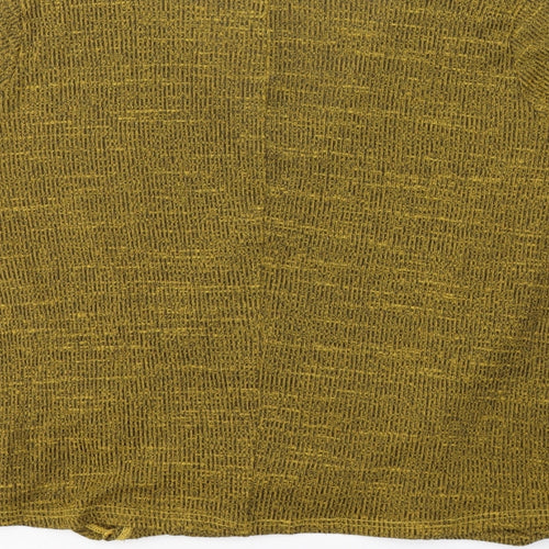 River Island Womens Green  Viscose Jersey Blouse Size 14 V-Neck