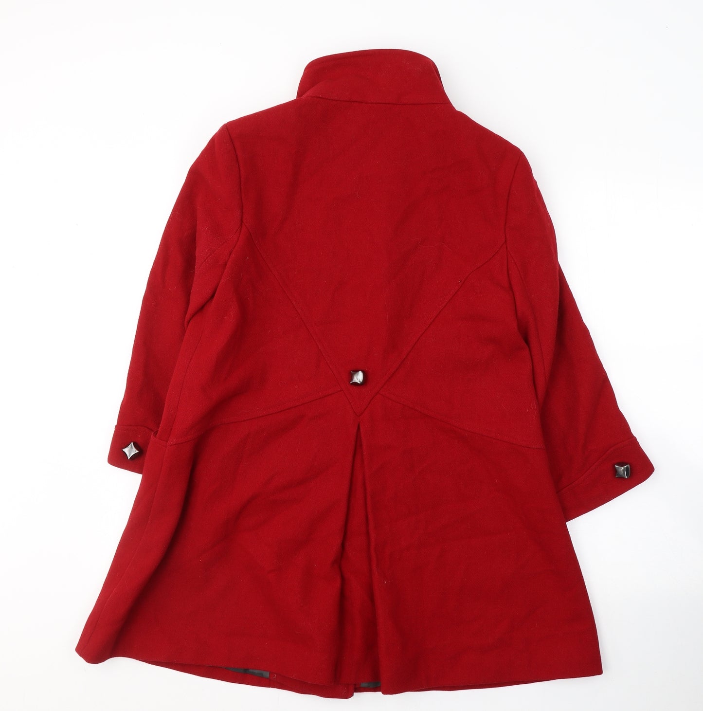 L'ART Womens Red   Pea Coat Coat Size 10  Button
