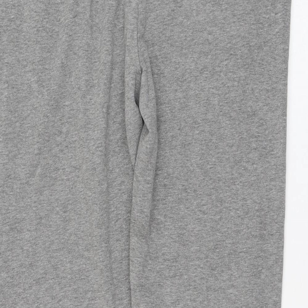 Marks and Spencer Mens Grey  Cotton Jogger Trousers Size M L28 in Regular