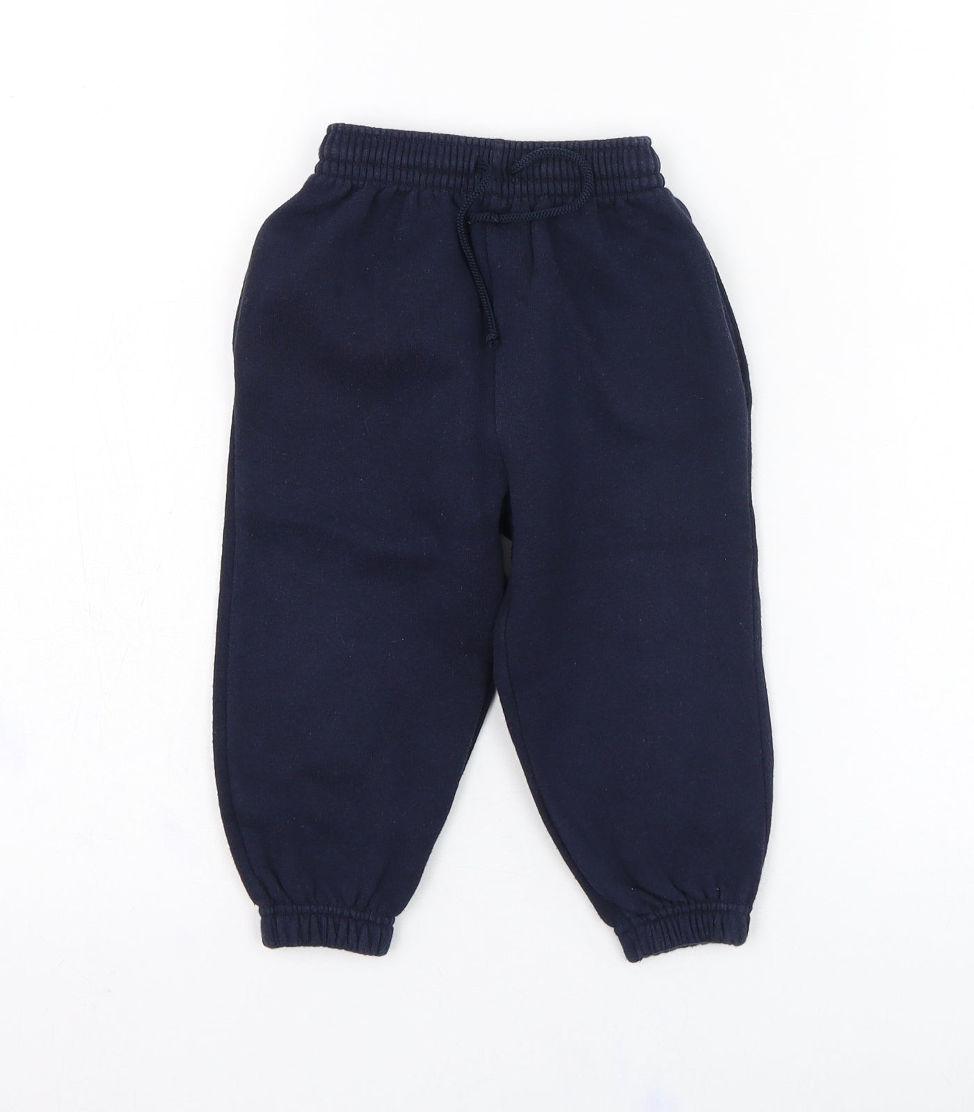 Preworn Boys Blue  Cotton Jogger Trousers Size 18-24 Months  Pullover