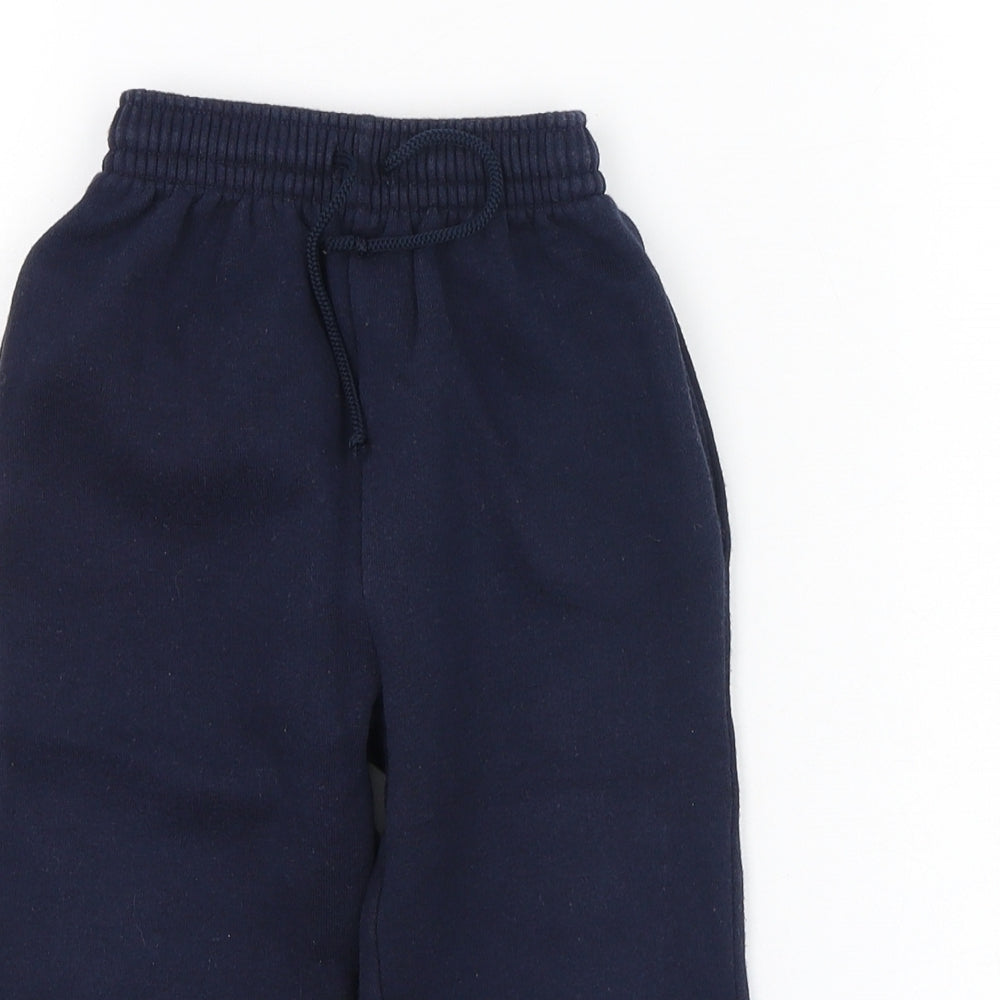 Preworn Boys Blue  Cotton Jogger Trousers Size 18-24 Months  Pullover