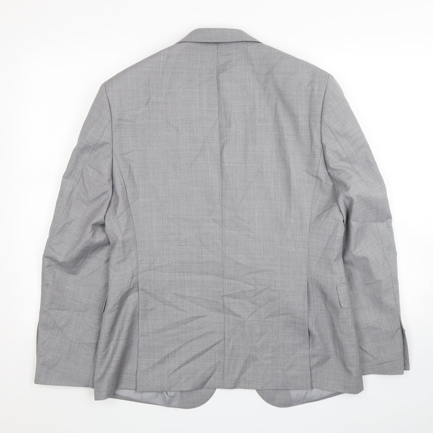 John Lewis  Mens Grey  Polyester Jacket Suit Jacket