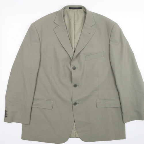 Marks and Spencer Mens Green  Polyester Jacket Suit Jacket