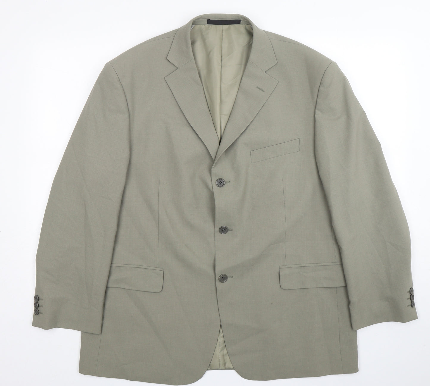 Marks and Spencer Mens Green  Polyester Jacket Suit Jacket