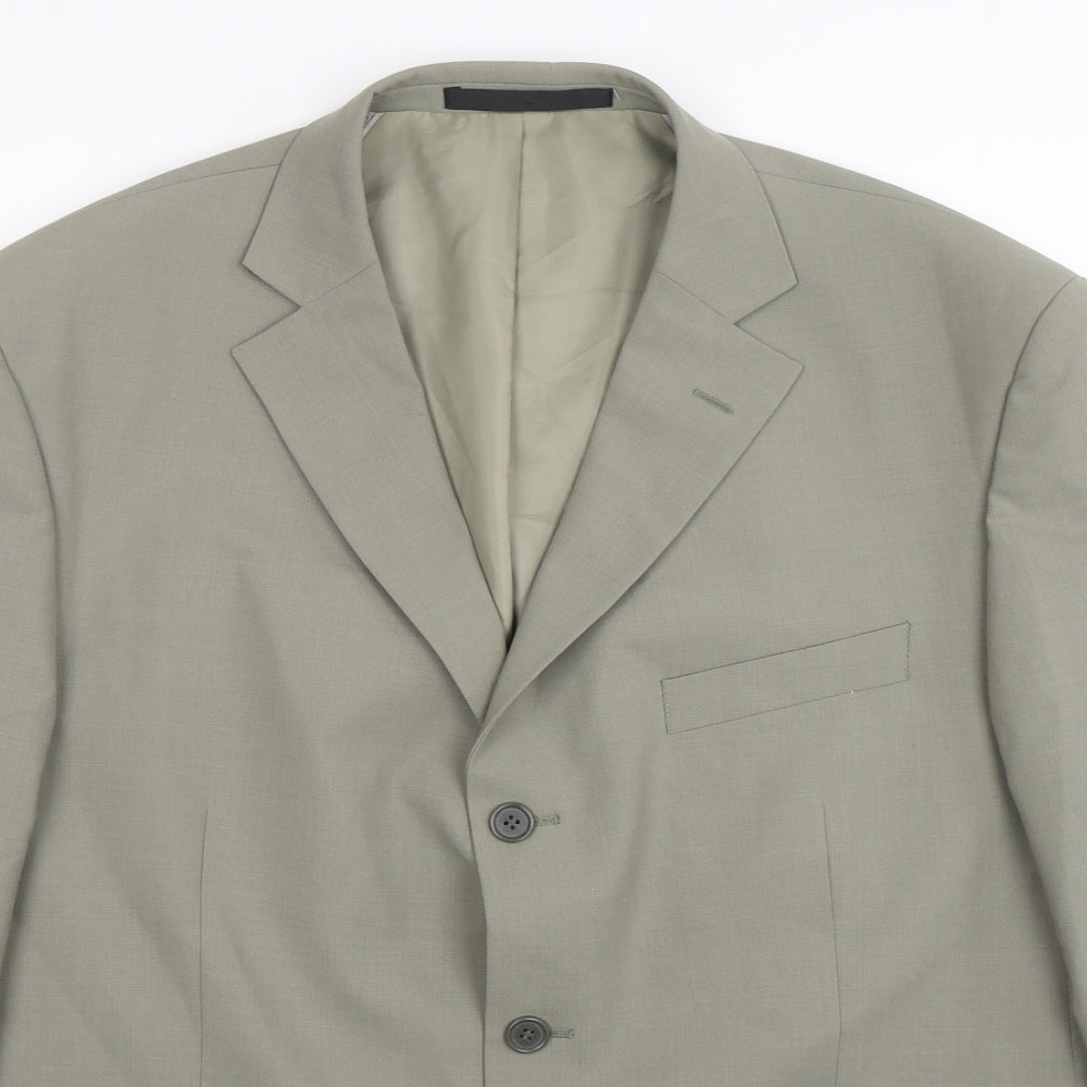 Marks and Spencer Mens Green  Polyester Jacket Suit Jacket