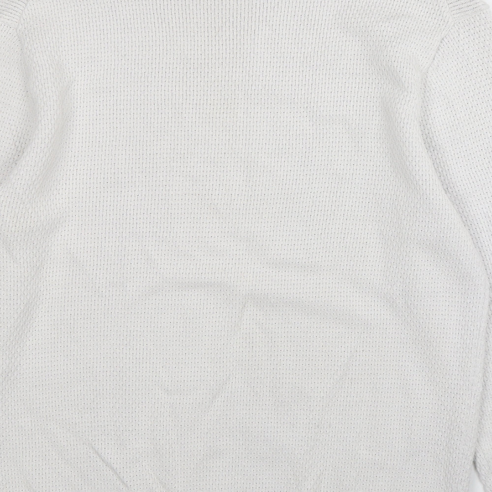 NEXT Mens White  Cotton Pullover Sweatshirt Size XL