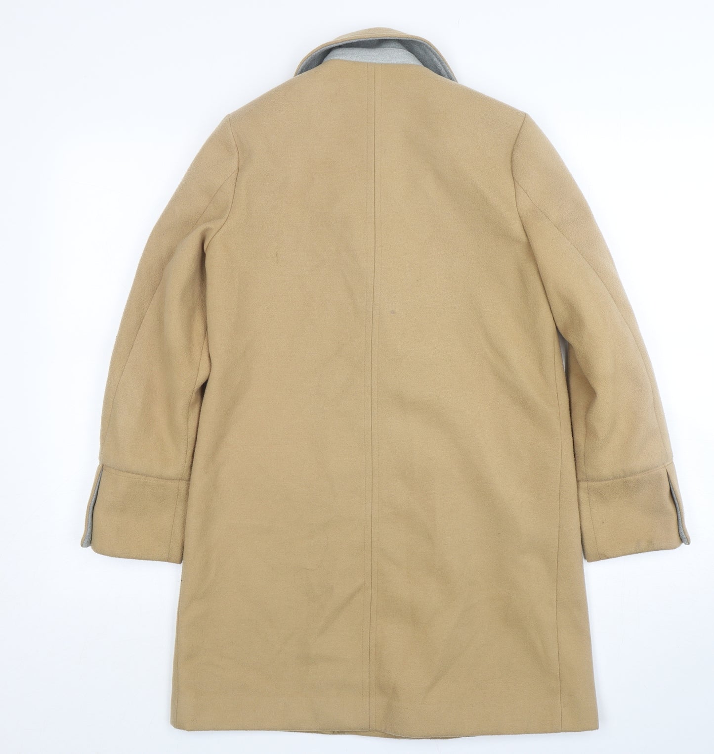 Topshop Womens Beige   Overcoat Coat Size 6