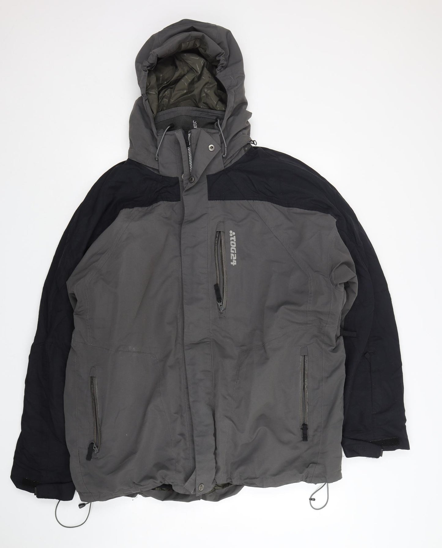 Tog24 Mens Grey   Rain Coat Coat Size 2XL