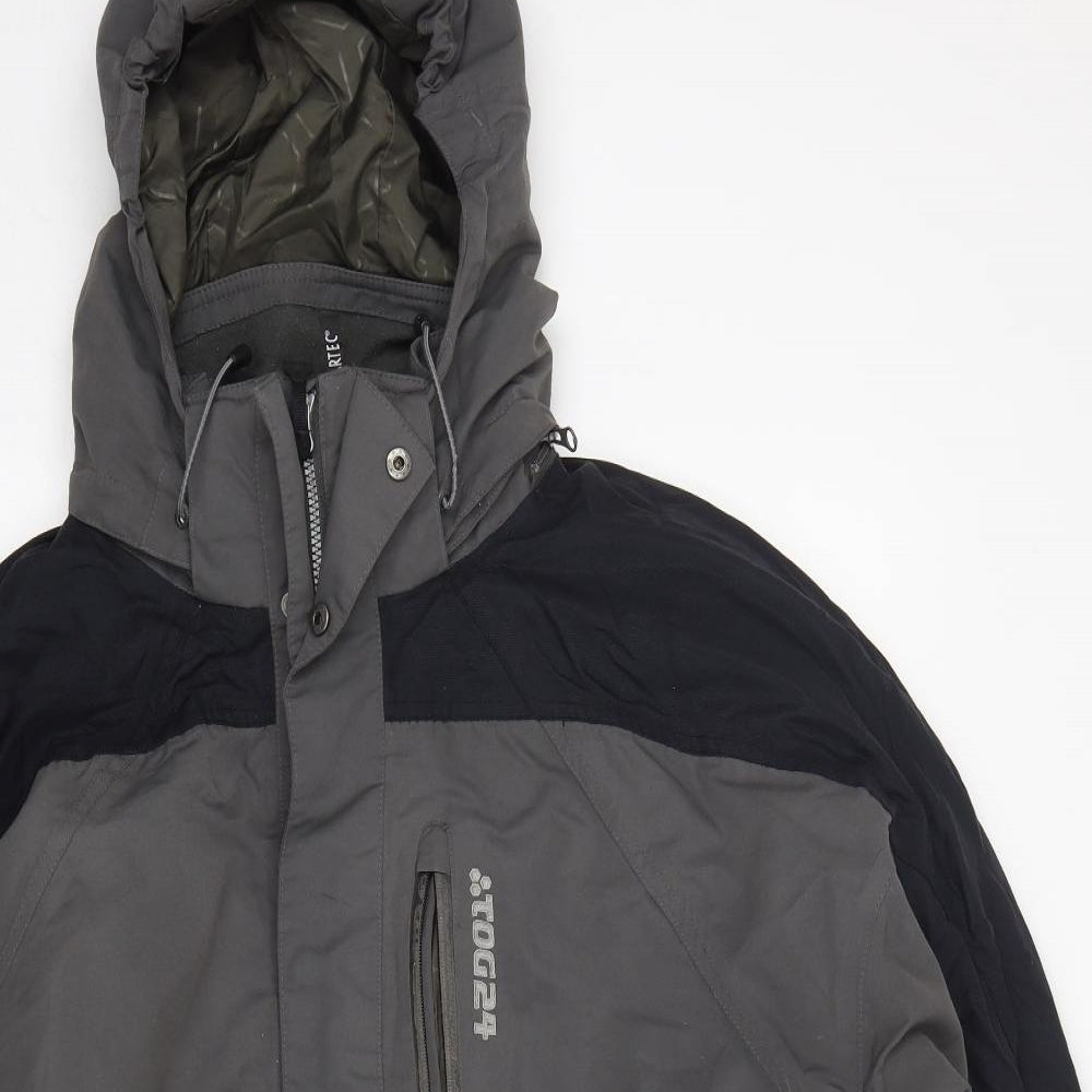 Tog24 Mens Grey   Rain Coat Coat Size 2XL