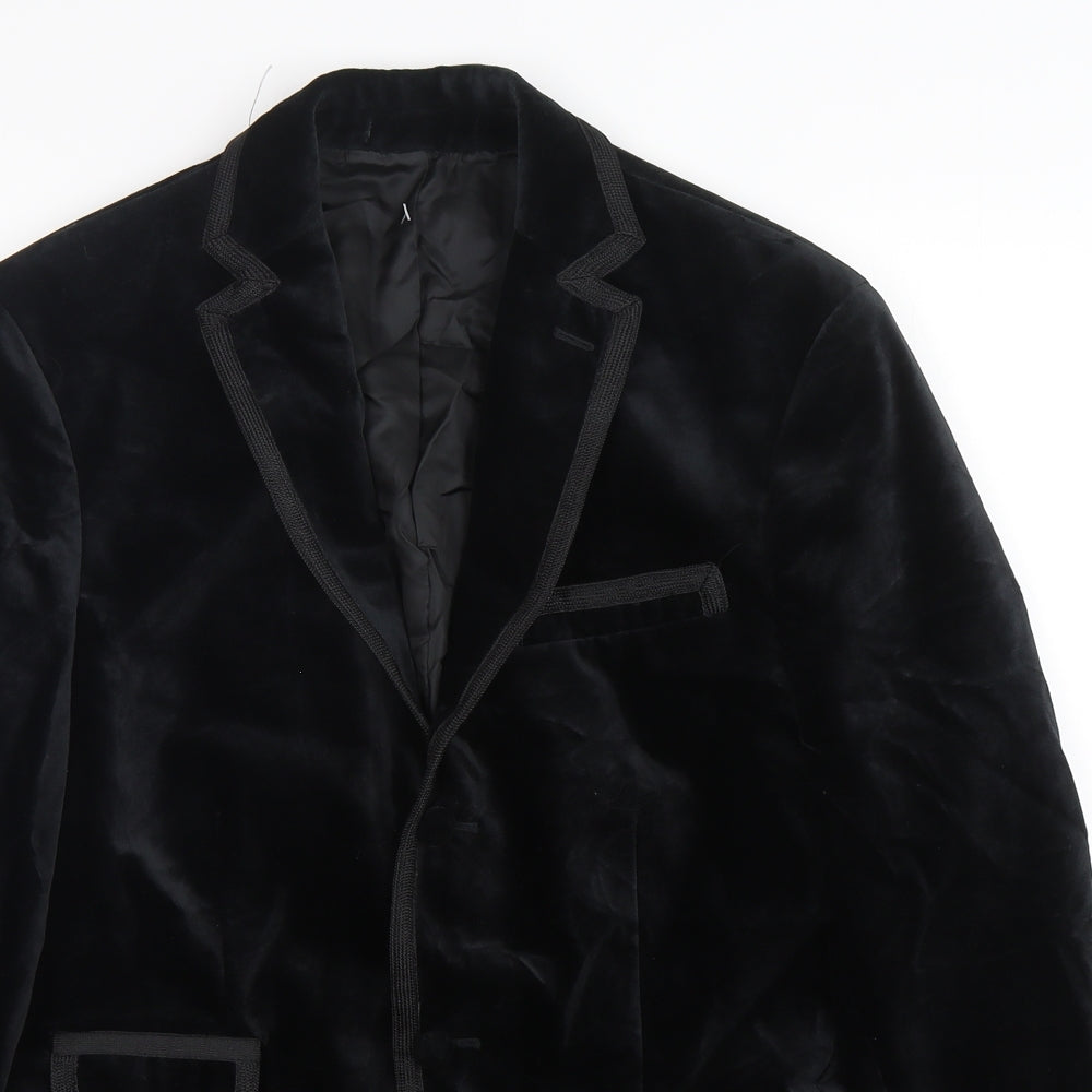 Ralph Lauren Rugby Mens Black  Cotton Jacket Sport Coat