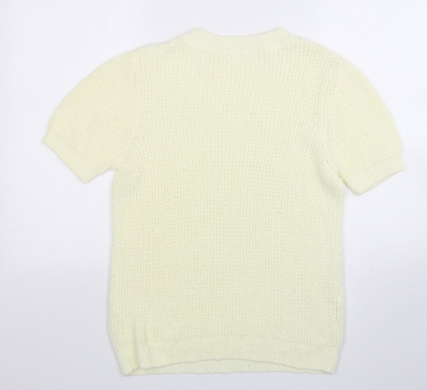TU Womens Beige Round Neck  Cotton Pullover Jumper Size 14