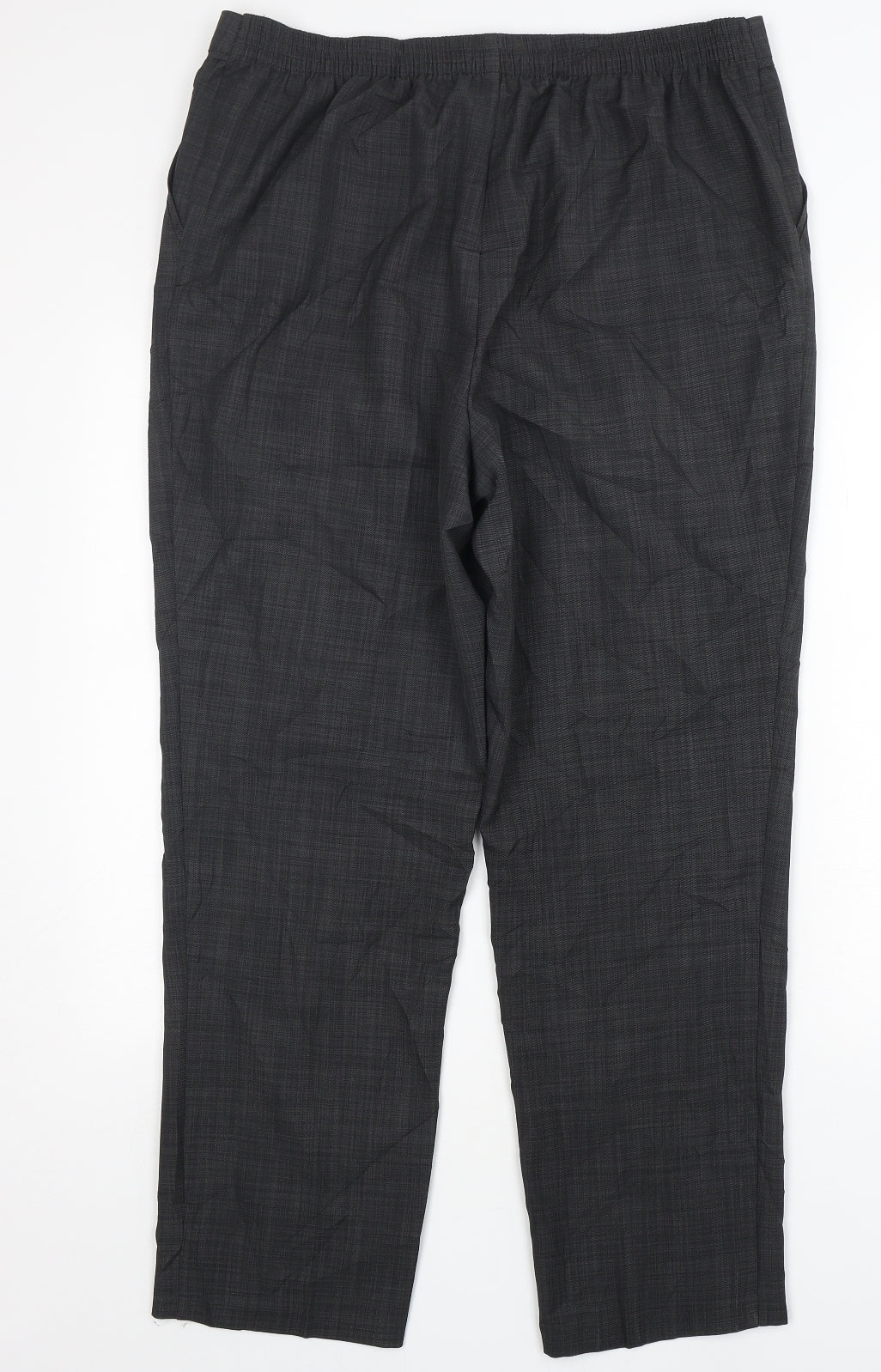 Marks and Spencer Womens Grey  Polyester Trousers  Size 16 L29 in Regular