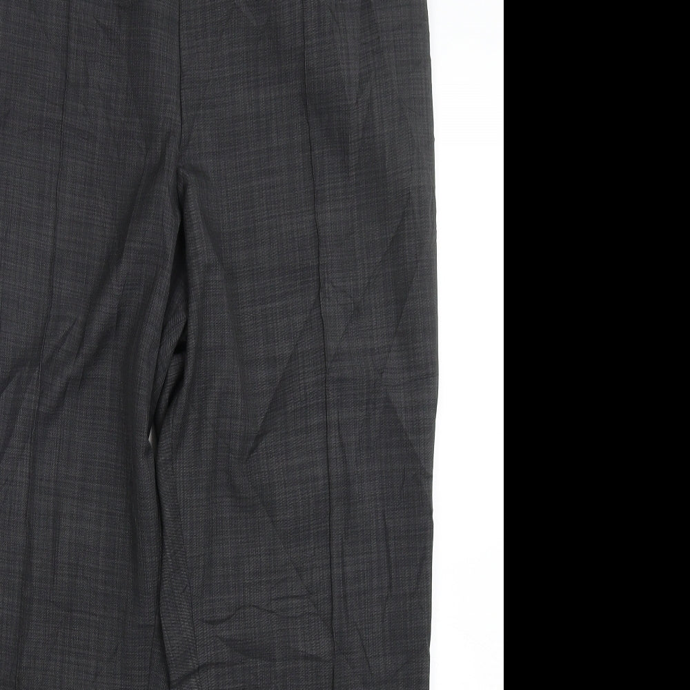 Marks and Spencer Womens Grey  Polyester Trousers  Size 16 L29 in Regular