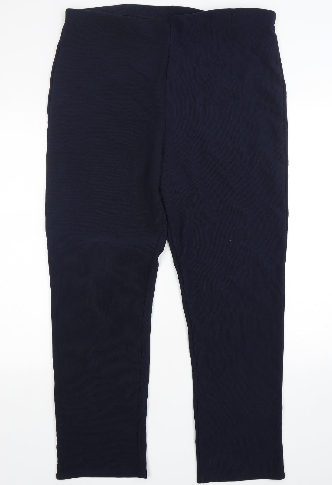 Preworn Womens Blue  Polyester Trousers  Size 20 L30 in Regular