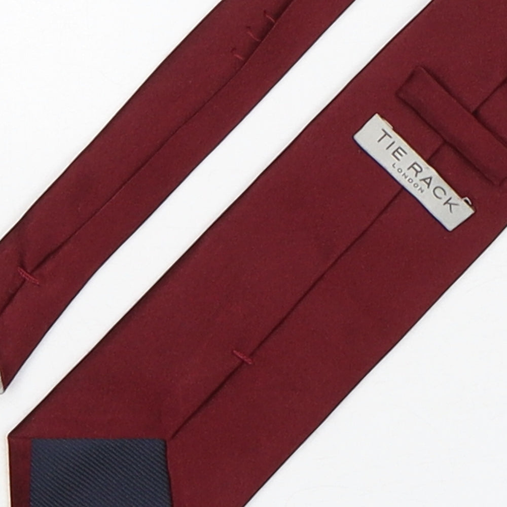 Tie Rack  Mens Red  Silk Pointed Tie One Size