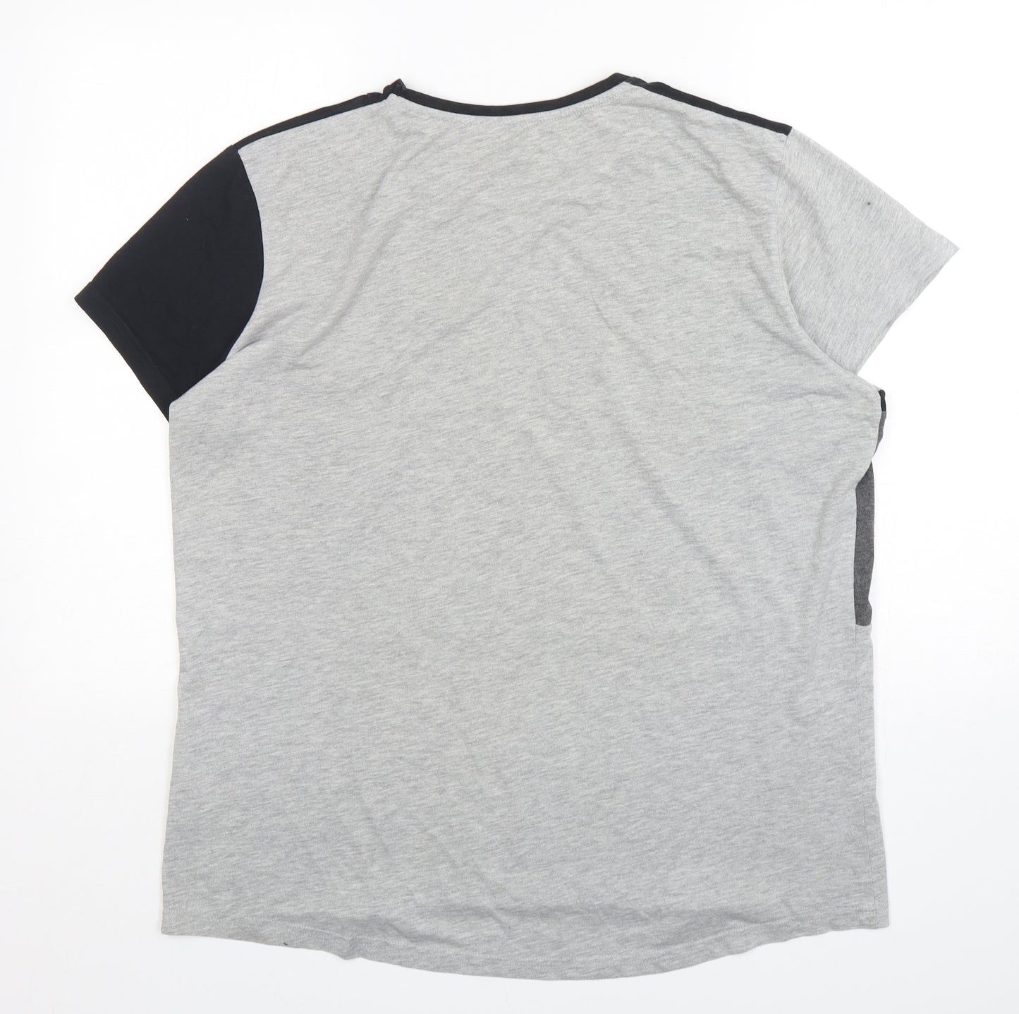 George Mens Multicoloured Colourblock Polyester  T-Shirt Size XL Round Neck