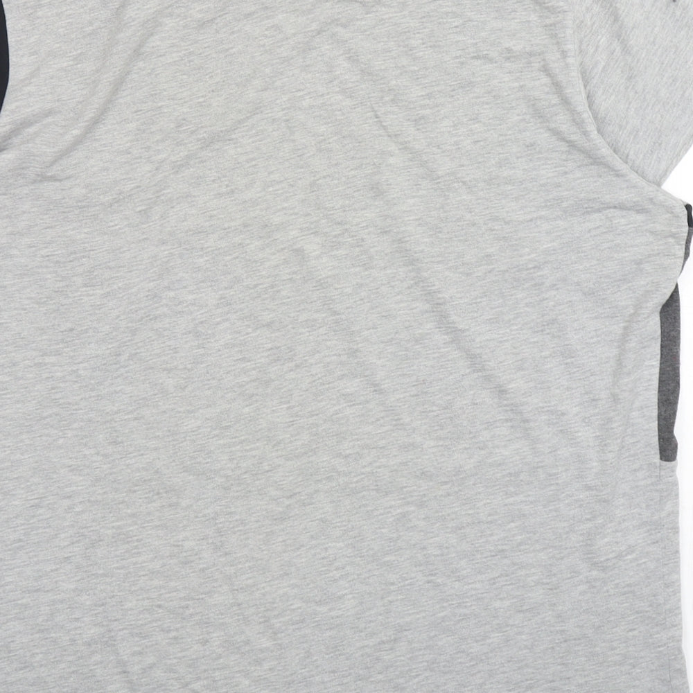 George Mens Multicoloured Colourblock Polyester  T-Shirt Size XL Round Neck